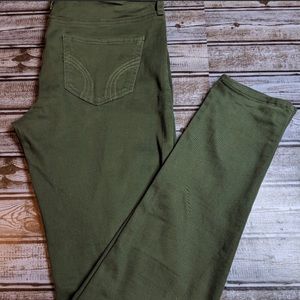 Hollister Olive Green Super Skinny Jeans Mens Womens